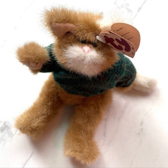 Vintage TY Collectible Plush Pouncer Attic Cat #6011 Treasure Collection animal - Picture 11 of 11
